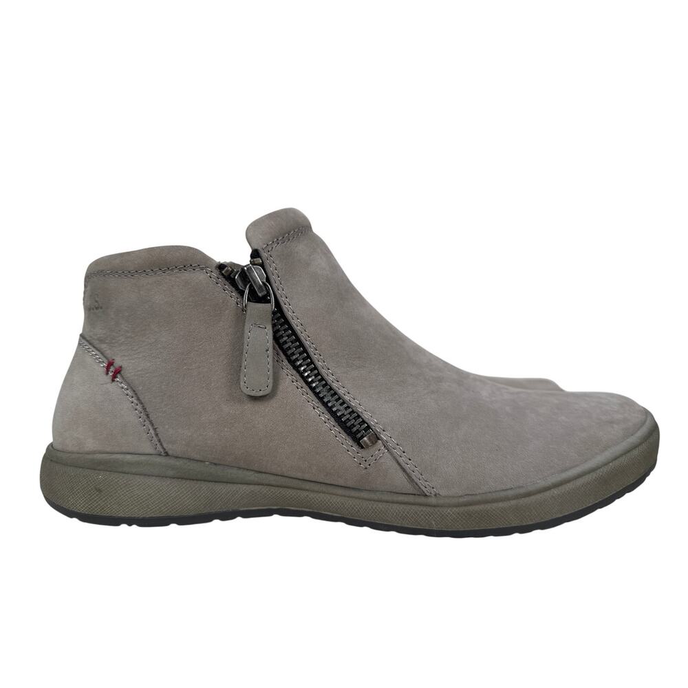 Josef Seibel Caren 09 Sneaker Bootie Womens 6 6.5 EU 37 Grey leather Double‎ Zip